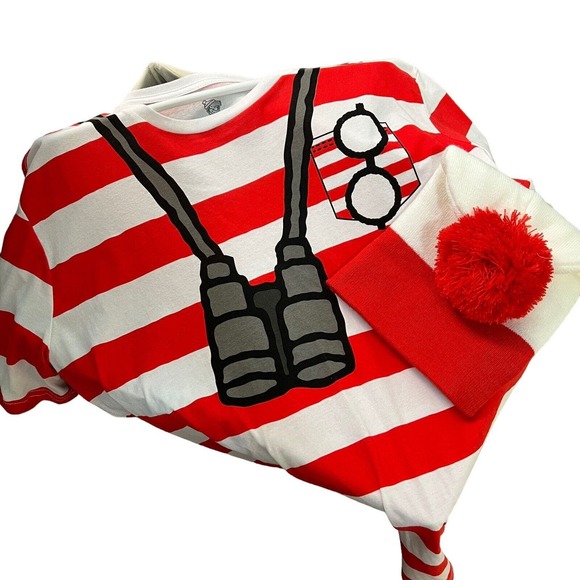 Where's Waldo? T-Shirt & Beanie Hat Combo Adult 2 XL NWOT - Picture 4 of 10